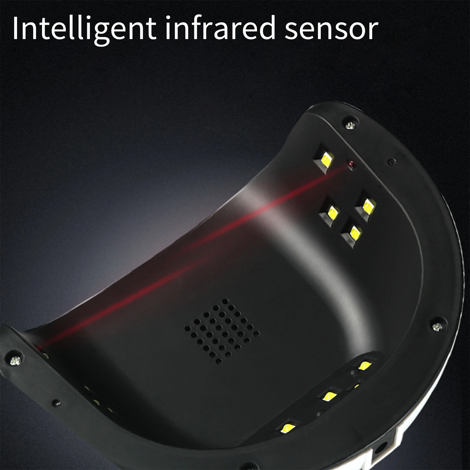 مصباح أظافر LED بالأشعة فوق البنفسجية من LULAA مع مستشعر تلقائي و3 إعدادات للمؤقت، مصباح معالجة طلاء الأظافر الاحترافي، أدوات تزيين الأظافر