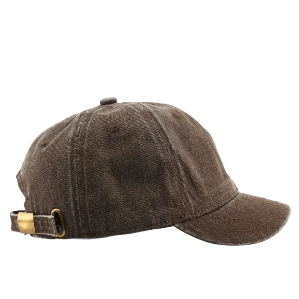 

Vintage Solid Color Short Brim Baseball Cap Washed Cotton Adjustable Trucker Style Dad Hat JK Snapback Cap Peaked Hat Sports