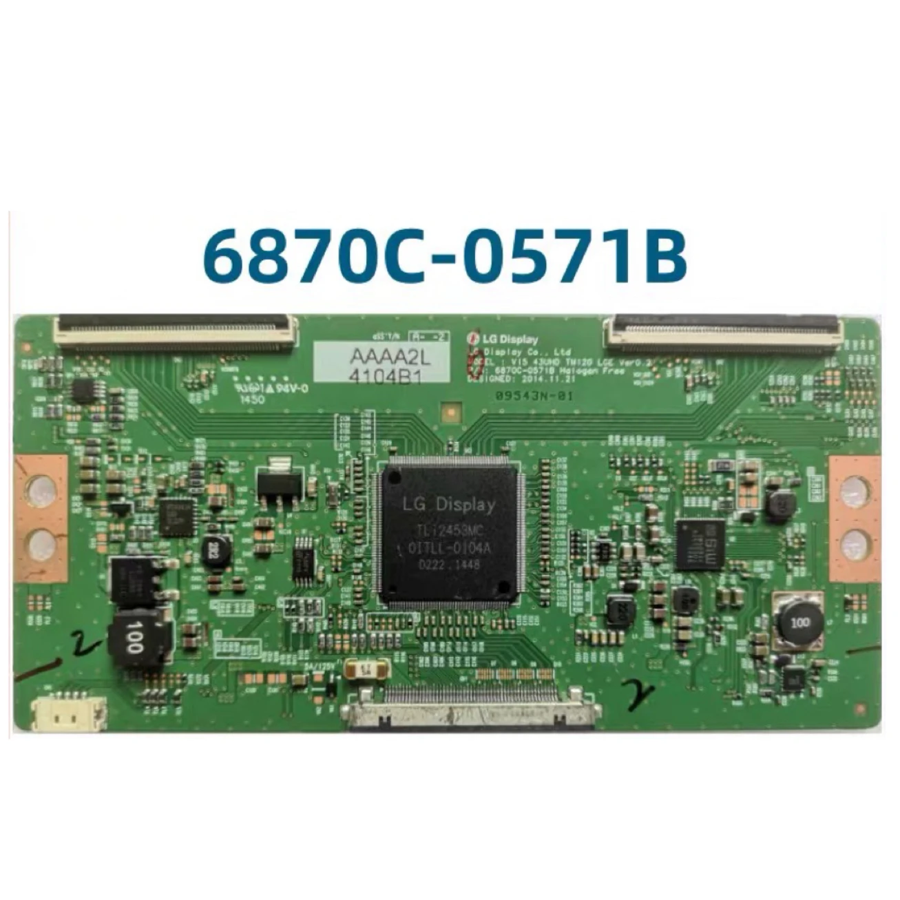 Tcon 6870C-0571B V15, 43UHD, TM120, LGE, LG 43UF770V 43uf743uj 43UF67549UF8400-CA mantık kurulu için Ver0.2