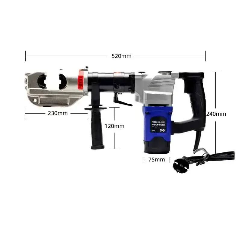 

Electric Crimping Tool, Plug-in Hydraulic Crimper – Compact, Fast, Portable Terminal Crimping Pliers for Electricians