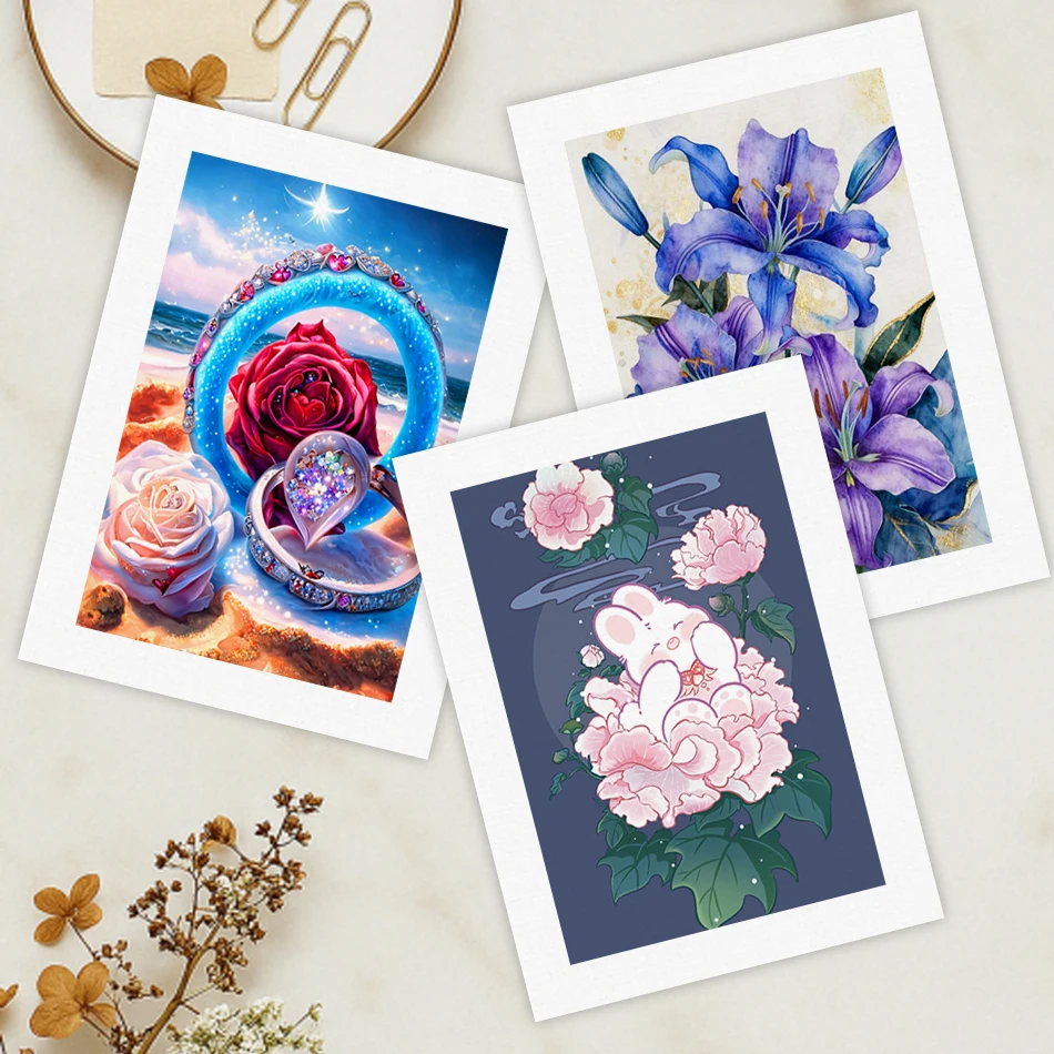 

SDOYUNO Simple Painting By Numbers For Beginner 20X30cm Flowers For Handiwork Acrylic Paints Handmade Diy Set Drawing Wall Art