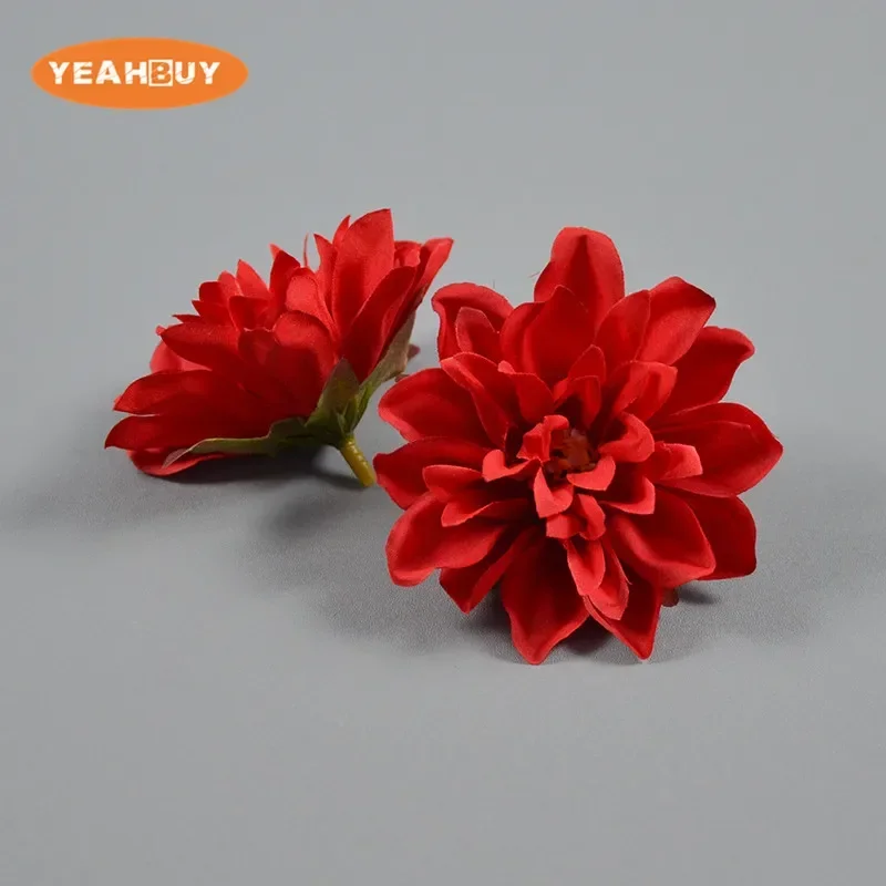 50 Stück 8CM 10 Farben Seiden-Epiphyllum Künstliche Blumenköpfe DIY Brautstrauß Kopfschmuck Blumen Hochzeitsdekoration Requisiten – Detail 6