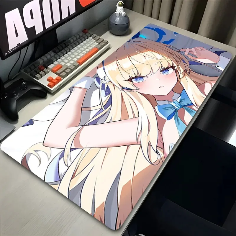 لوحة ماوس للكمبيوتر الشخصي، أرشيف أزرق، ملحقات ألعاب Kawaii، لوحة ماوس Asuma Toki، لوحة مفاتيح سطح المكتب، سجادة طاولة #2