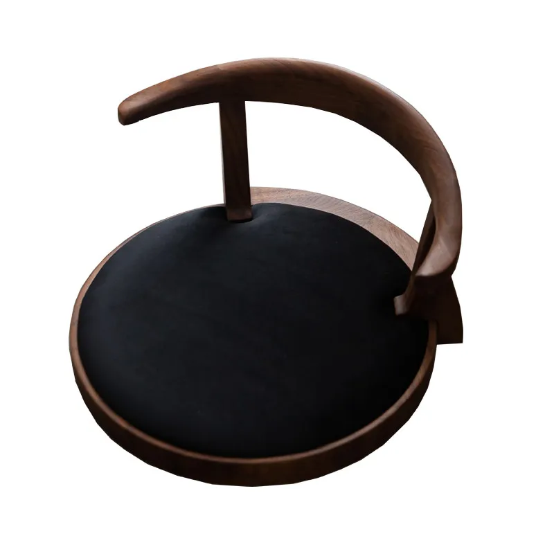 Japanese Style Tea Table Chair Zen Living Room Floor Seat Cushion Round Tatami Mat for Bay Window Thick Pad Floor Ottoman