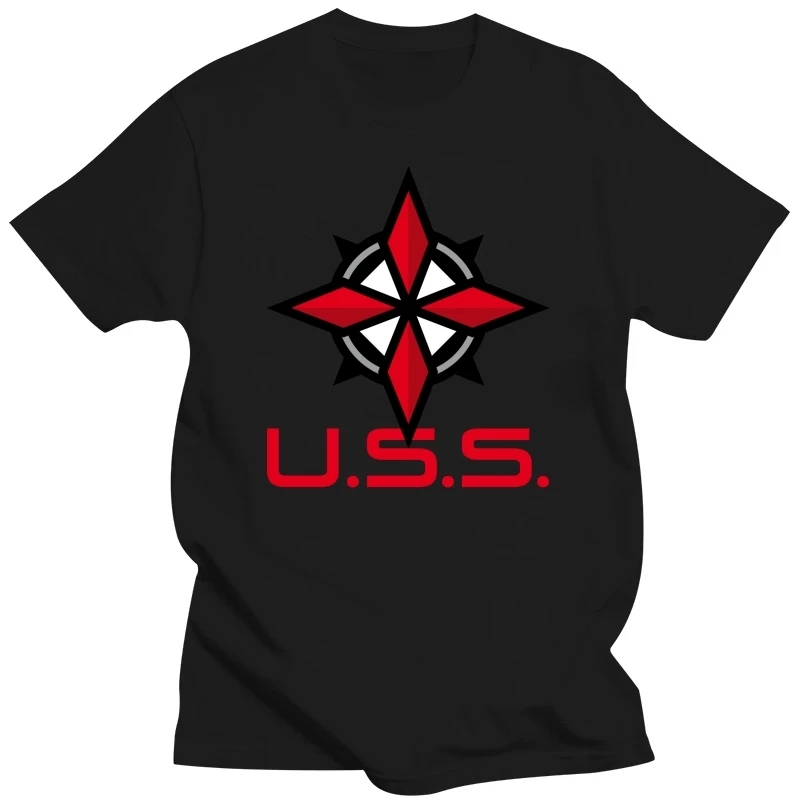 Uss Umbrella Security Service Corp  Men'S Black T-Shirt Tee Brand 2019 Male Short Sleeve Sleeve Tee Shirt