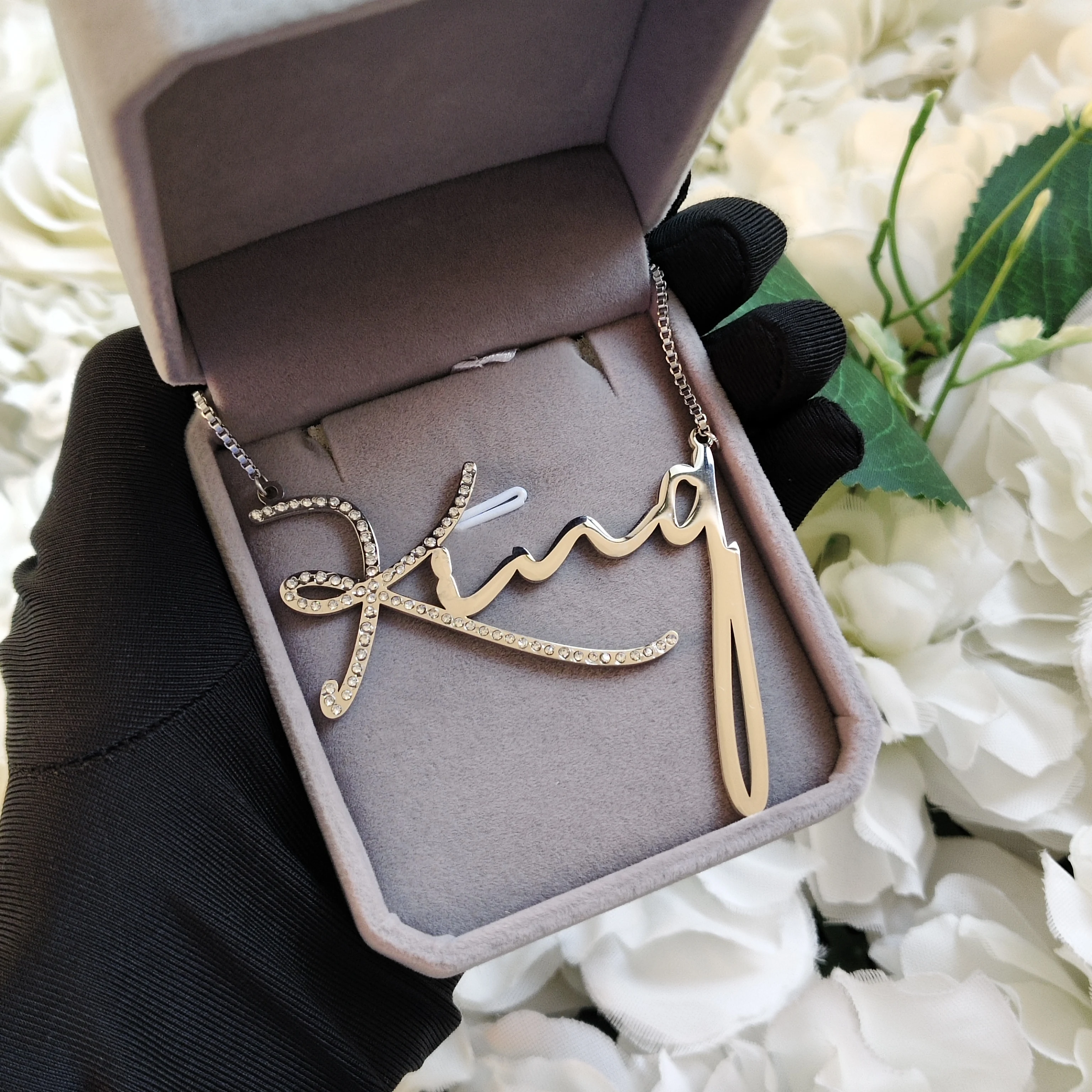 

DHQH Новое индивидуальное имя бриллиантовое ожерелье персонализированное ожерелье с подвеской в виде буквы и бриллианта подарок на день рождения от производителя прямые продажи