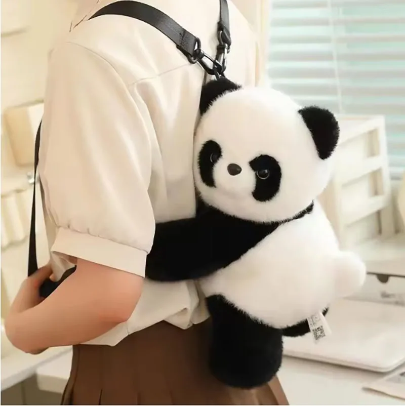 Spacious Capacity Panda Plush Bag And Red Panda Plush Bag Soft Touch Cute Animal Shaped Storage Bag for Toys And Gifts