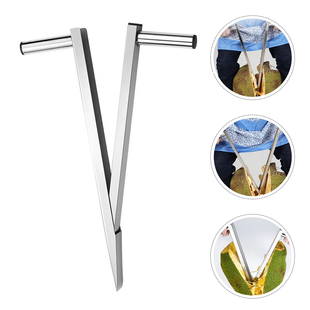 

Stainless Steel Jackfruit Opener Corer Manual Removal Tool Portable Simple Efficient Handheld Metal Kitchen Gadget