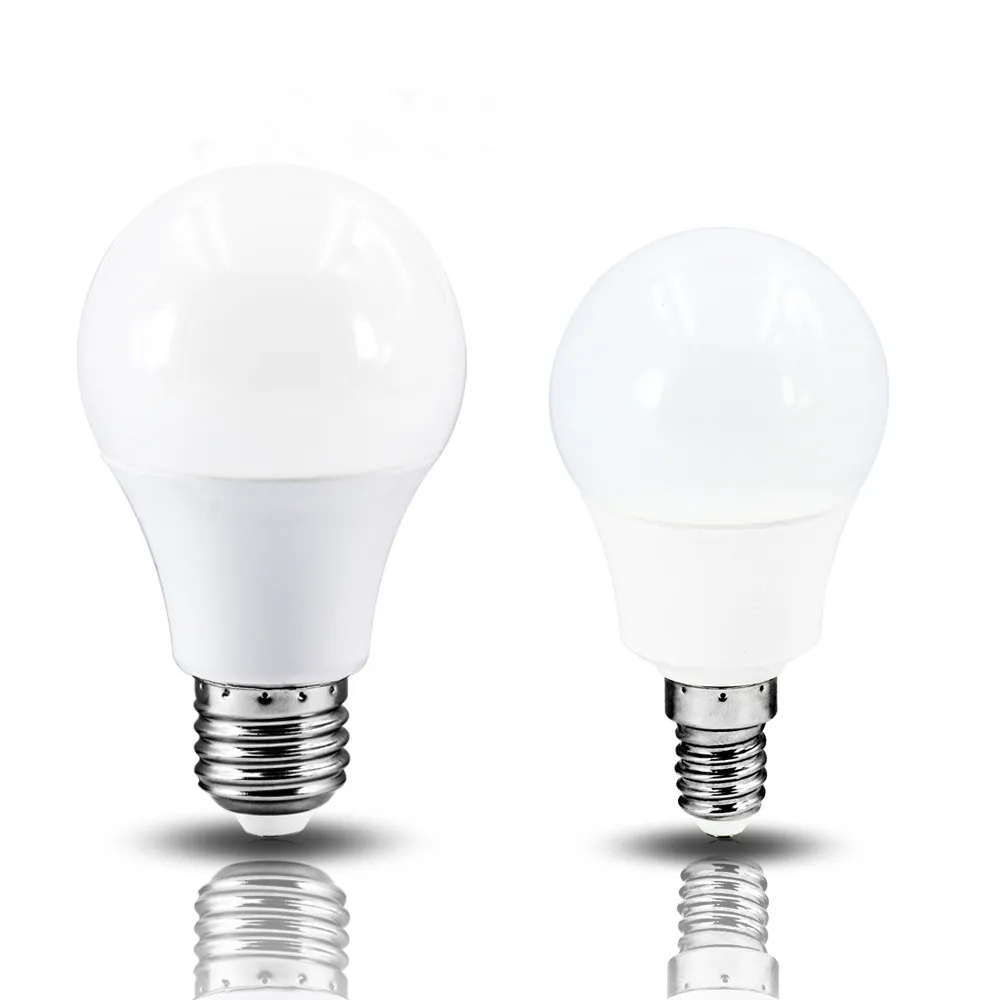 3W 6W 9W 12W 15W 18W 20W 24W LED aluminum bulb Super Bright E27 E14 white light warm light energy saving bulb 220V-240V