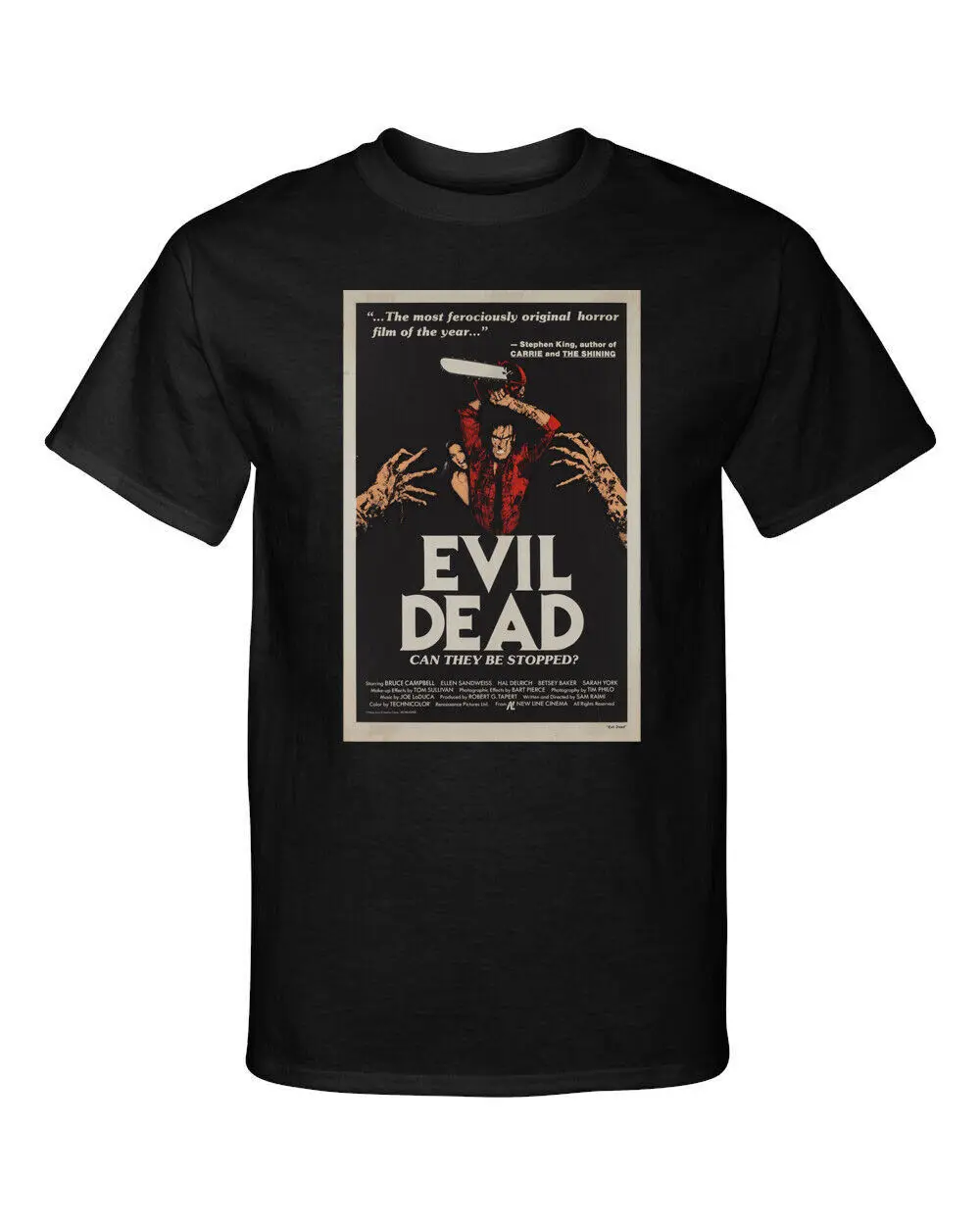 Evil Dead 1981 Halloween Horror Poster Style Fashion T Shirt