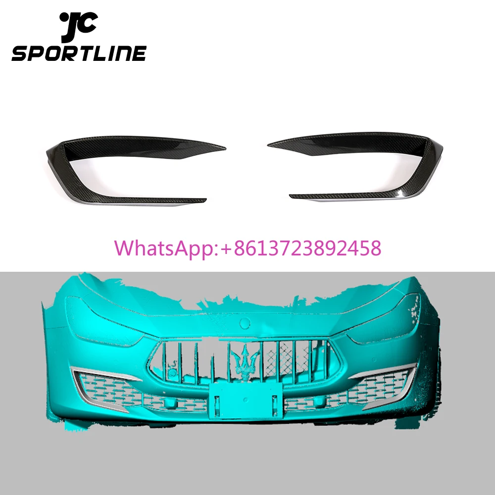 

Carbon Fibre Front Bumper Fins Canards for Maserati Ghibli 2018