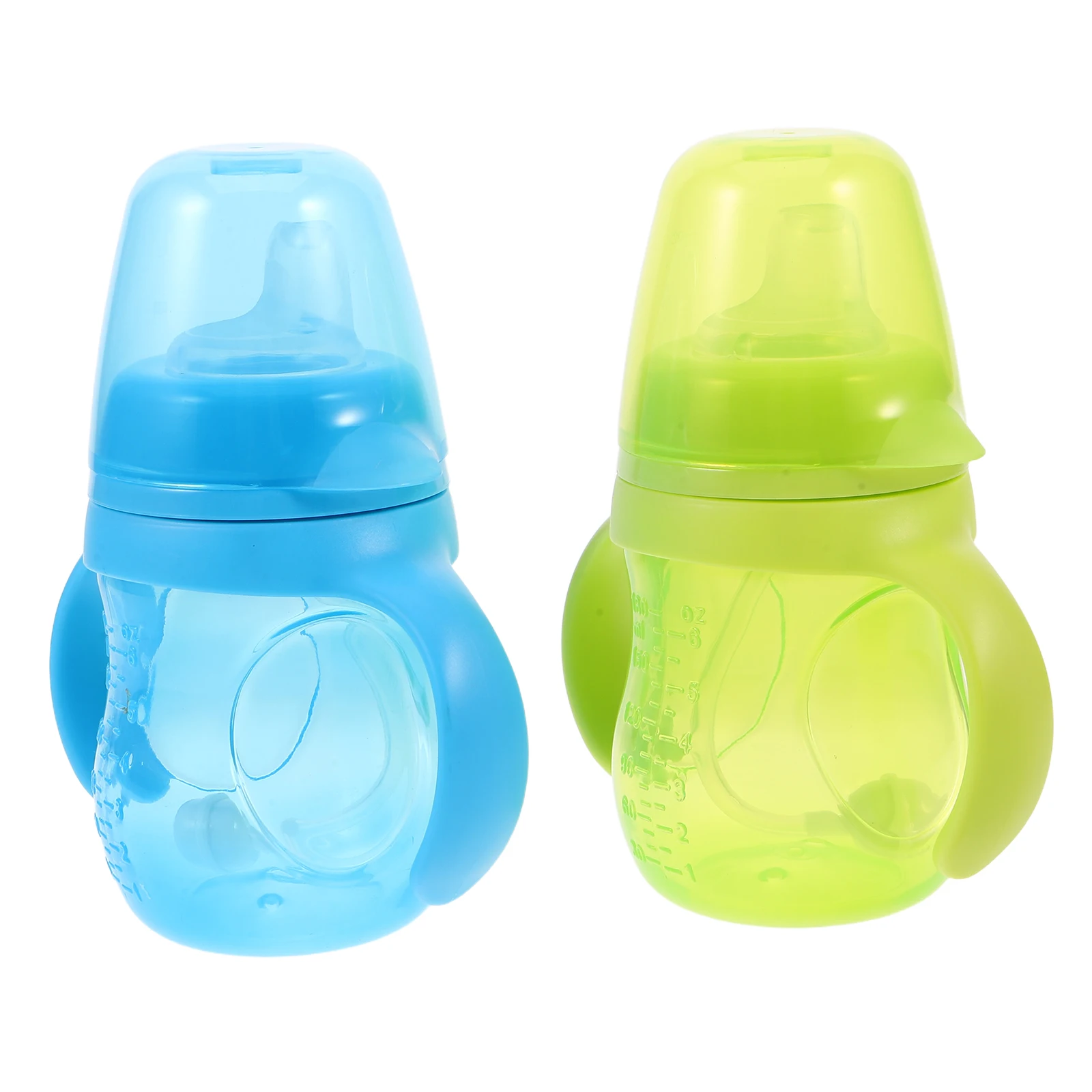 2 قطعة 180 مللي كوب تدريب الطفل مقاوم للانسكاب مع القش المرجح لينة سيليكون طفل كوب امتصاص للرضع الانتقال من #3