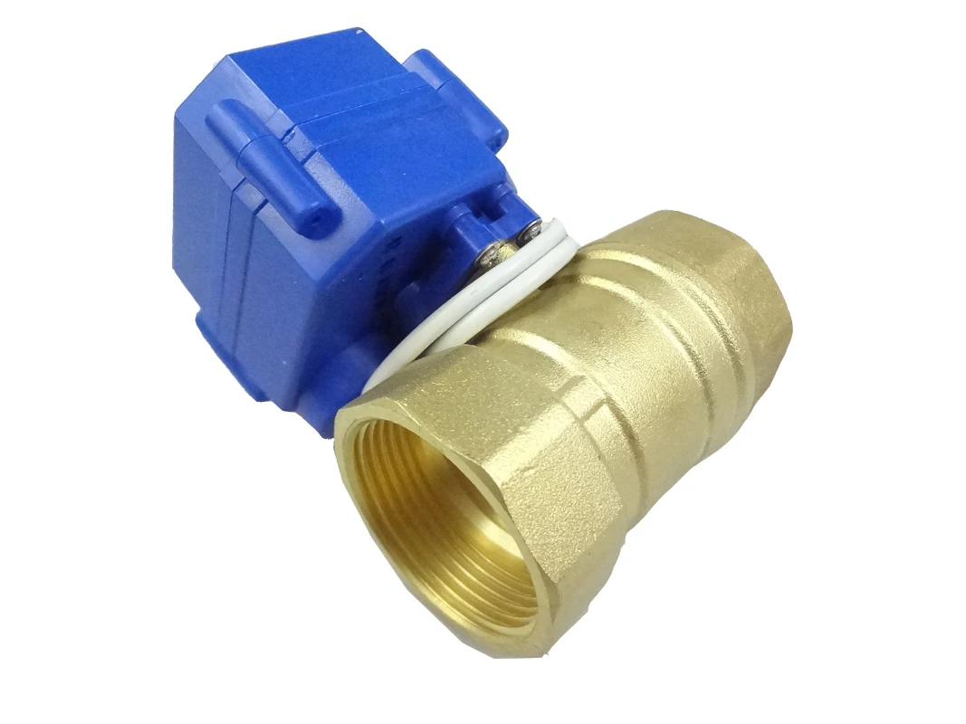 motorized valve brass 2 way, 12v, DN32 (reduce port), electric valve