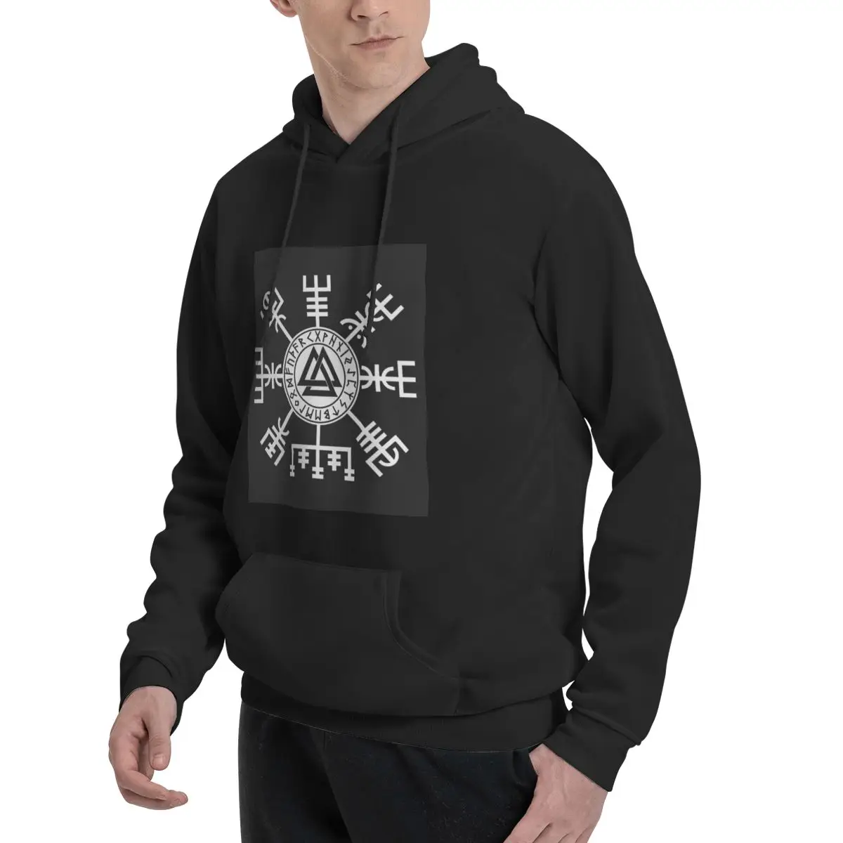 Viking Compass Vegvisir Valknut Symbol Runes Hoodies Men Women Casual Pullover Sweatshirt Long Sleeve Streetwear Autumn Winter