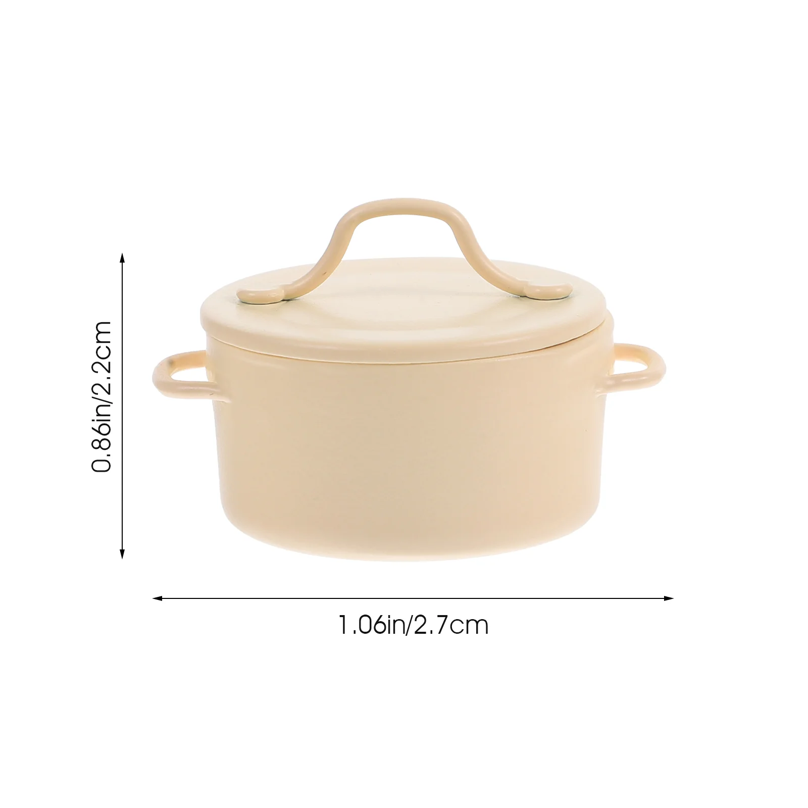 Modèle de jouets alimentaires miniatures 1:12, scène de cuisine, accessoires pour maison de poupée, Pot à soupe, ornements hauts (a-retro vert) en alliage