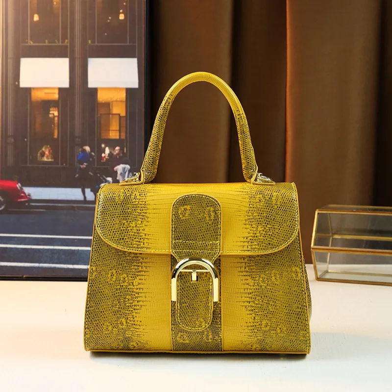 

Bag Women's Shoulder Handheld Snake Pattern Fashion Versatile High-End Sense Handbags For Women Party Commuting Y2k Underarm