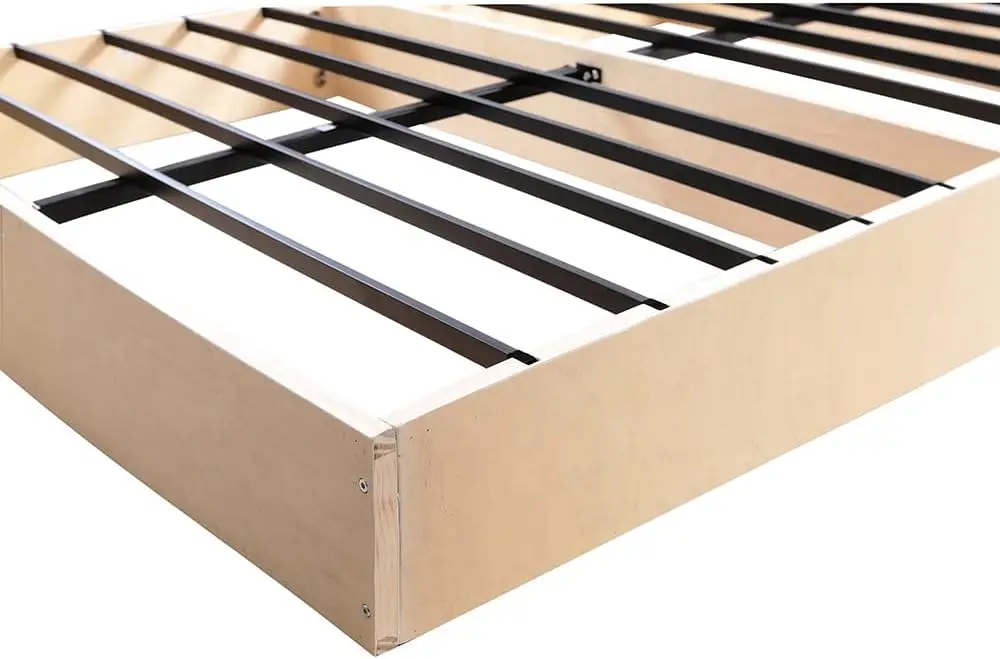 

Full 9 H Metal+Wood Box Spring, Mattress Foundation With Fabric Cover, Easy Assembly, Noise Free, Anti-Slip