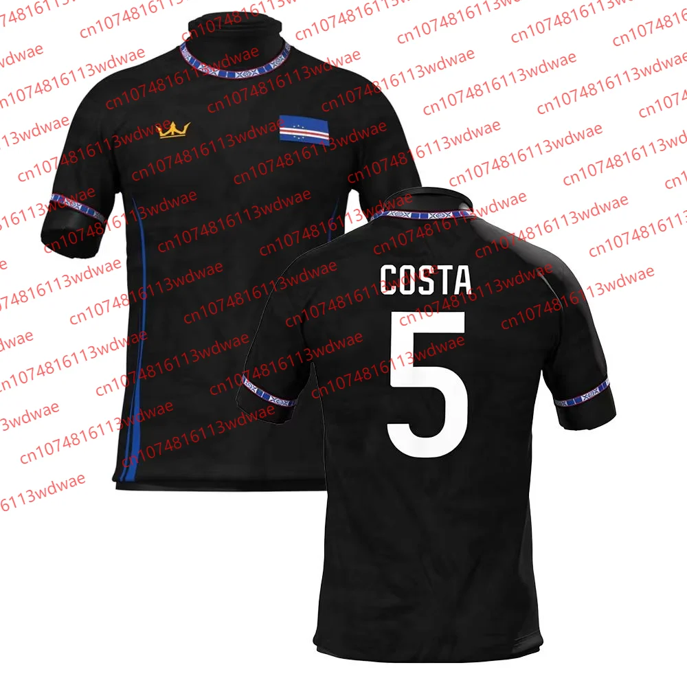 Cape Verde Style clothing Football Jersey Quick-Drying Costa 5Jersey Outdoor football Jersey training Special Edition Kid Tee