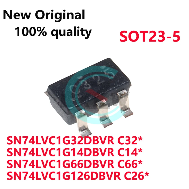 20-100/PCS New Original SN74LVC1G32DBVR C32* SN74LVC1G14DBVR C14* SN74LVC1G66DBVR C66* SN74LVC1G126DBVR C26* SOT23-5  In Stock