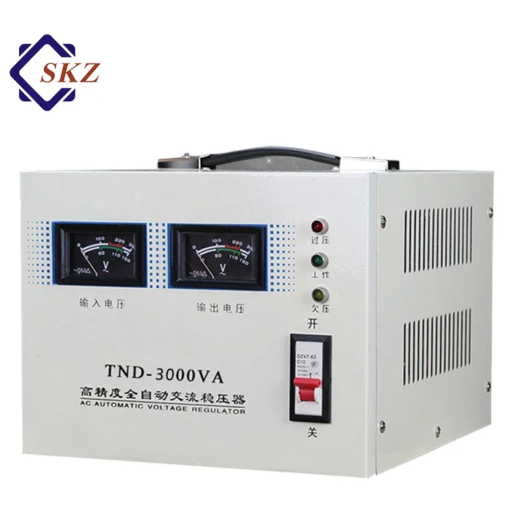 China Supplier Price 3000W 5000W Contactless AC 110V 200V 230V Automatic Stabilizer Voltage Regulator