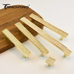 Gold Crystal Diamond Furniture Handle Door Wardrobe Kitchen Storage Cabinet Pulls DresserDrawer Knobs Cupboard Fittings Hardware