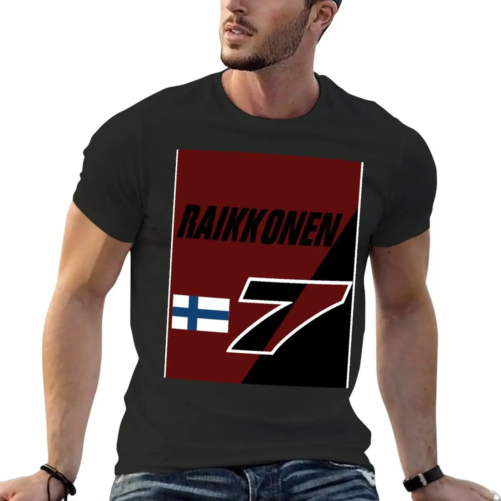 

Kimi Raikkonen T-Shirt Short sleeve tee kawaii clothes cheap stuff mens cotton t shirts