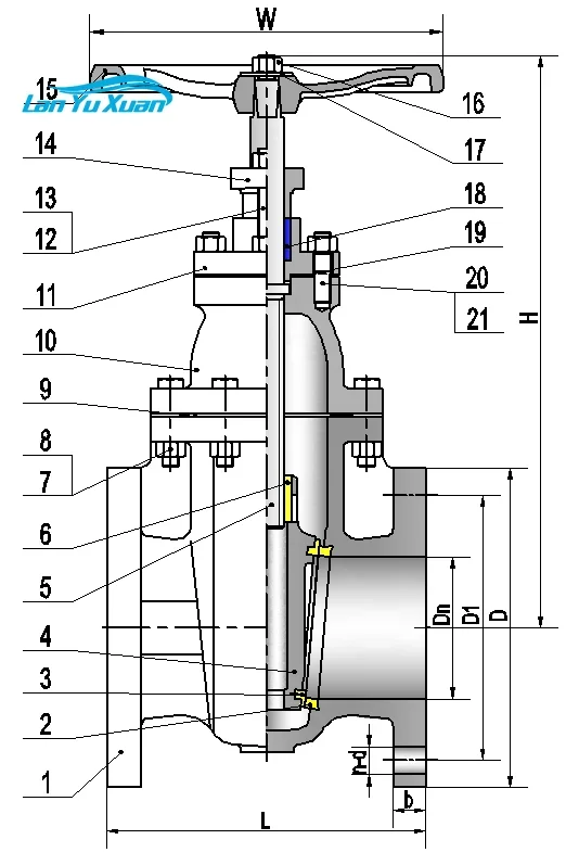 MSS SP-70 CLASS 250 NRS صمام بوابة حديدية مصبوب صمام صيني مباشرة #4