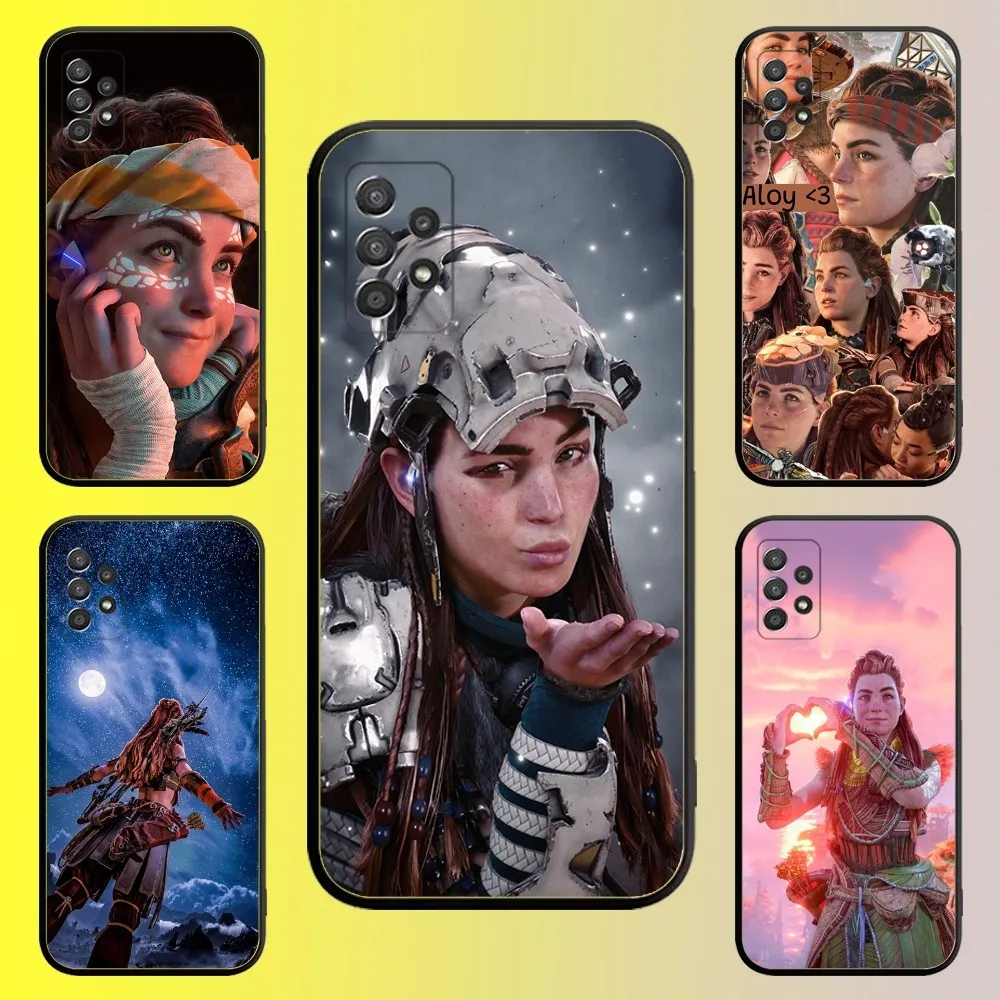 Aloy H-Horizon Z-Zero Dawn Phone Case For Samsung Galaxy A13,A21s,A22,A31,A32,A52,A53,A71,A80,A91 Soft Black Shell