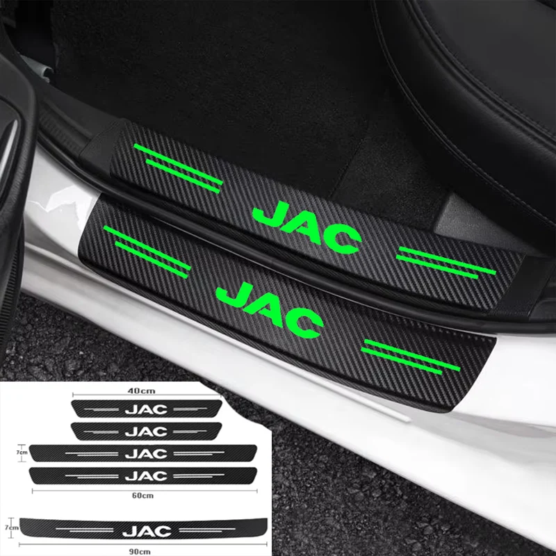

Светящаяся педаль порога автомобиля, защитные наклейки на задний бампер для JAC Refine J3 J4 J7 JS2 JS3 JS4 KR1 S2 S3 S4 S5 S7 Vapour T8 2025