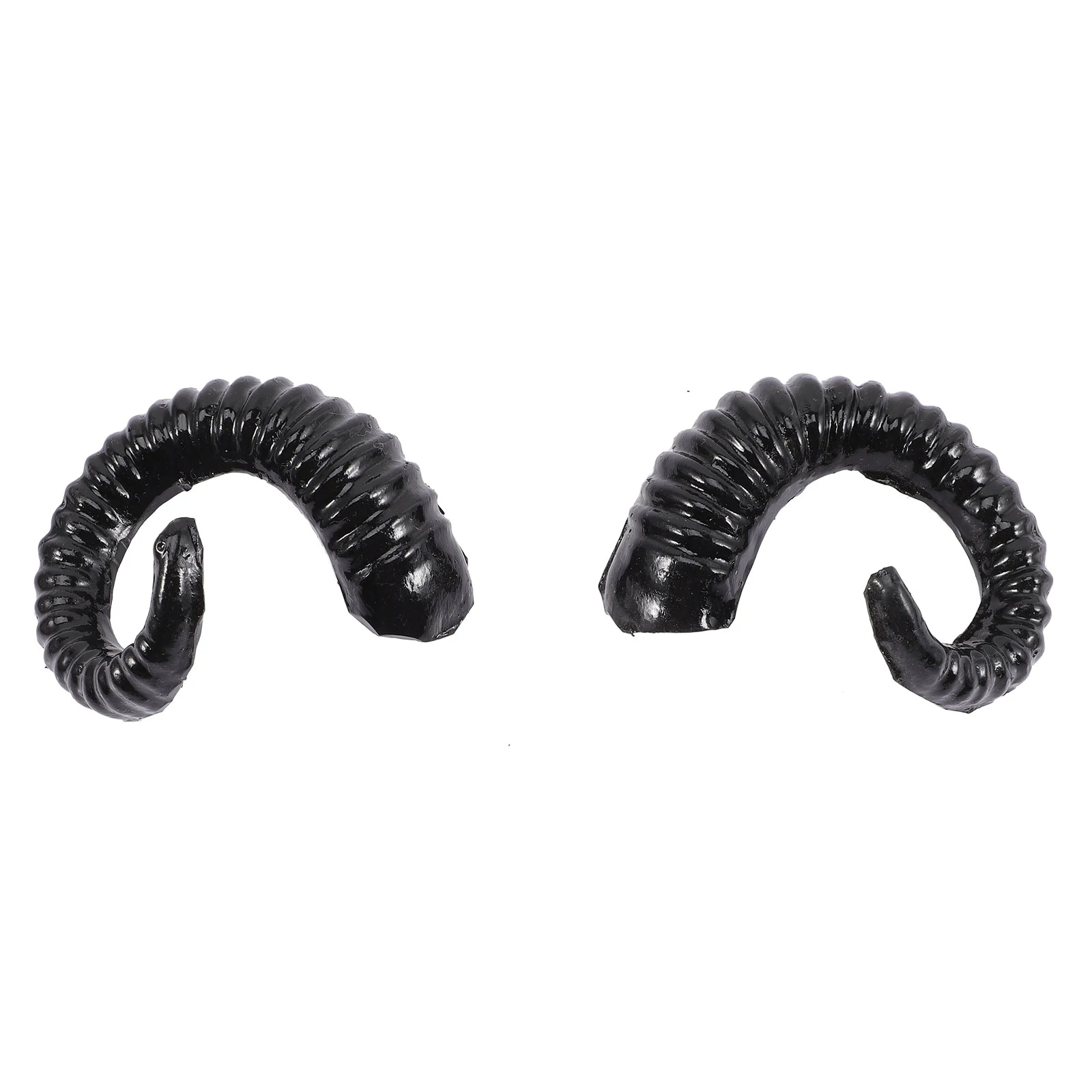 

Halloween Costume Horns Sheep Decoration Headpiece Headdress Black Plastic Paint Headband Headwear Man