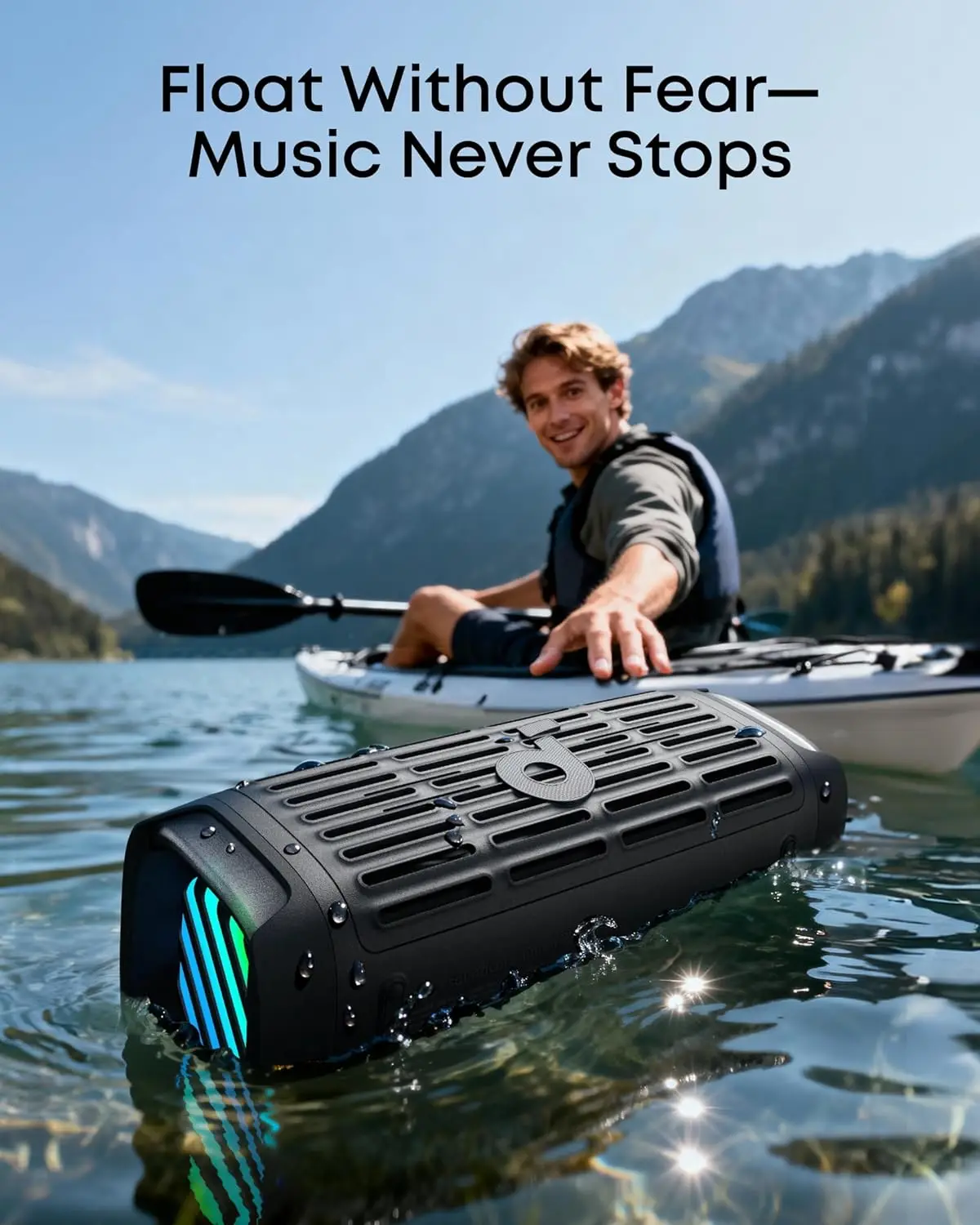 Soundcore Boom 3i by Anker, Compact Outdoor Speaker, IP68 Waterproof, Floating Playback, Saltwater-Resistant  (Refurbished) view 5