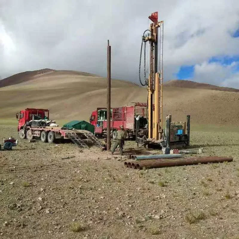 Crawler Diesel Engine Water Well Drilling Machine Borehole Rig Mine Drilling Rig Mobile Mounted Water Drilling