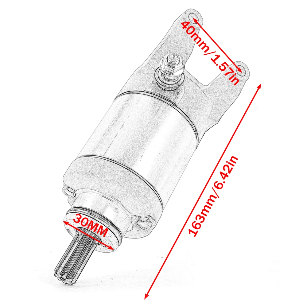 Motorrad-Anlasser für TVS Apache RTR 160 180 V2 M1060060 für Benelli 180S Leoncino 125 RFS 150i 249013210140 – Detail 1