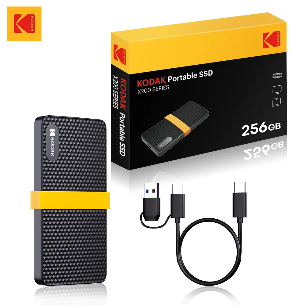 内蔵型SSD KODAK Portable SSD X200 1TB KODAK portable SSD X200 | KodakFlash