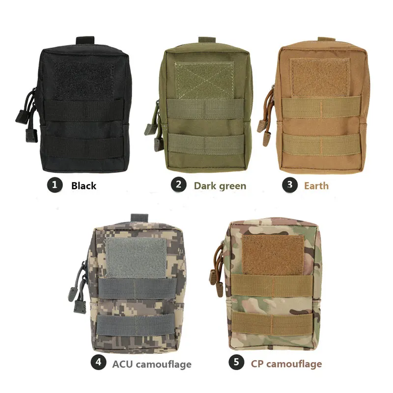 Tactisch Molle-systeem Medisch zakje 1000D Utility EDC-gereedschap Accessoire Heuptasje Telefoonhoesje Airsoft jachtzakje