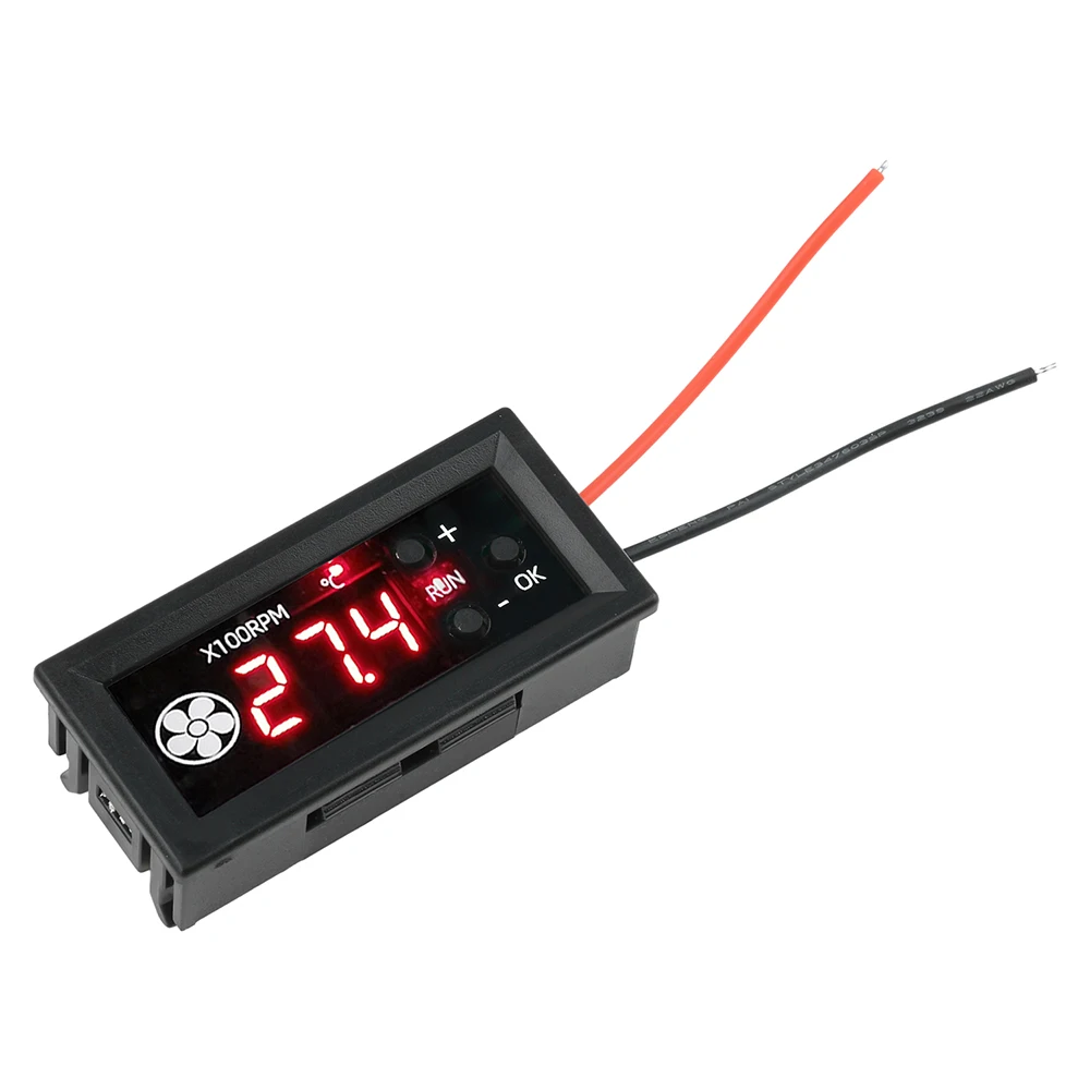 4-Draht-PWM-Lüfterthermostat 12V 3A Drehzahlregler mit Mehrfachfühler für PC-Gehäuse Industriekühlung – Detail 16