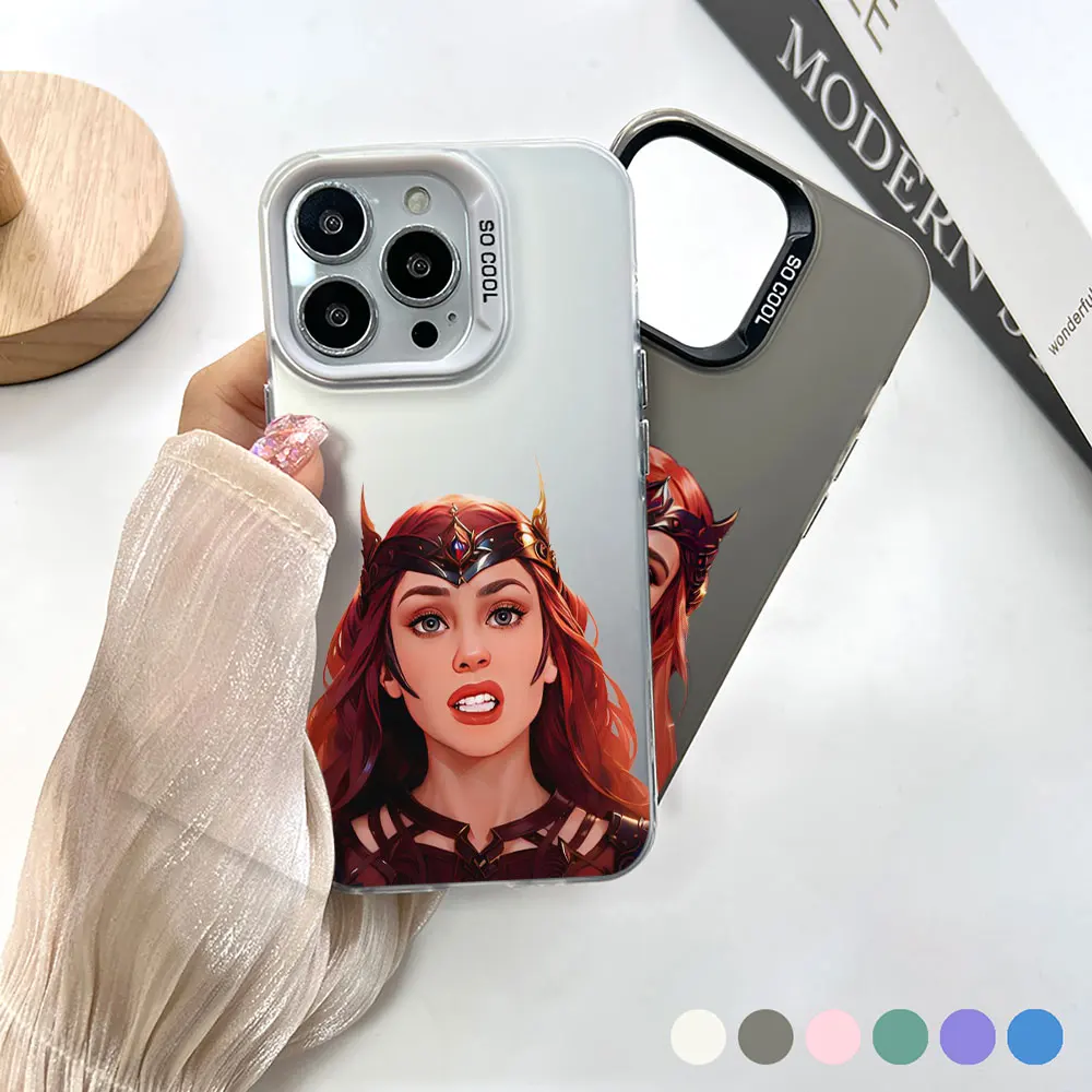 Marvel Hero Wanda Scarlet Witch Phone Case For Redmi Note 13 12 12R 11 11SE 10 10T 9 9S 8 7 11E 11S 12S 10S Pro Plus Max Cover