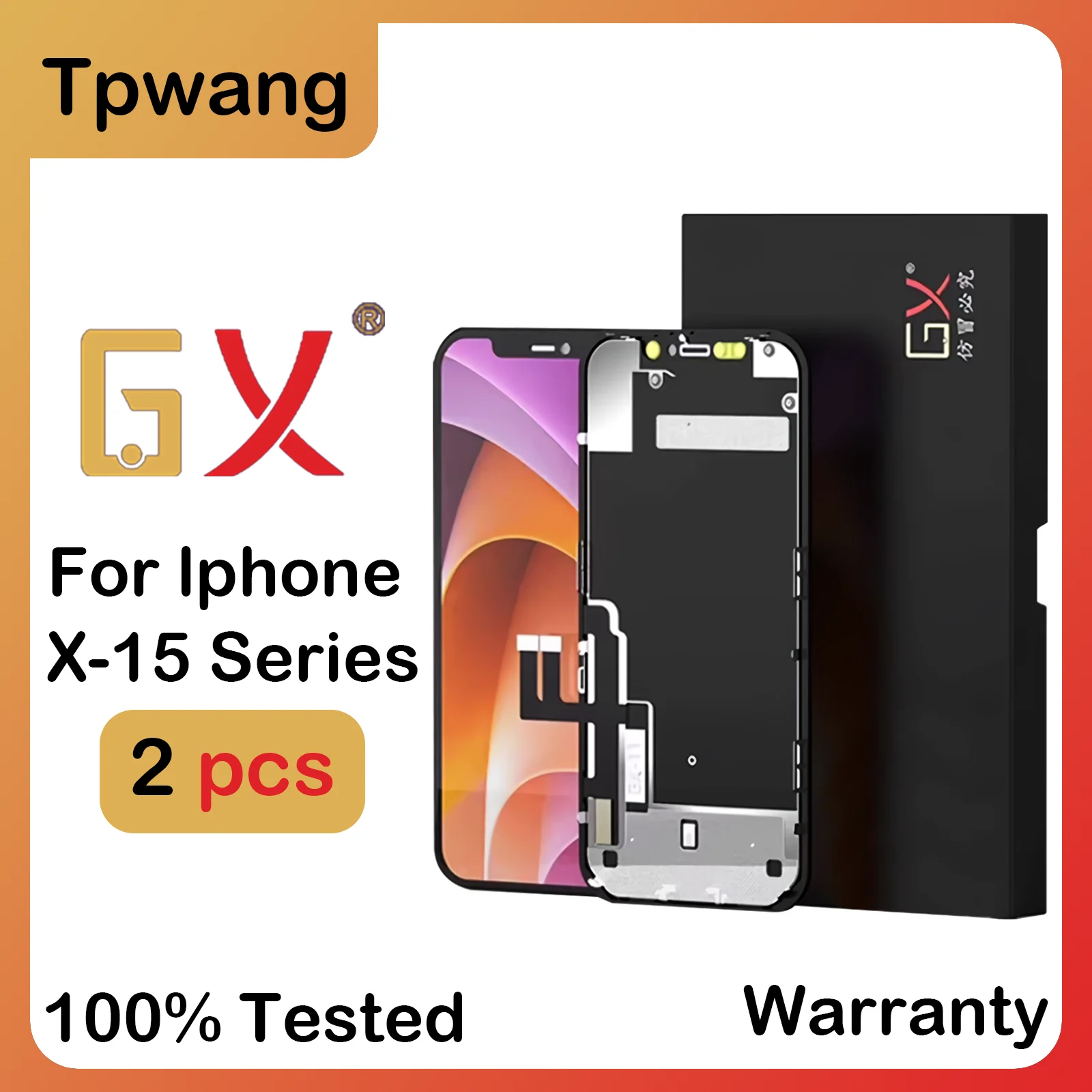 2PCS GX OLED LCD Display Digitizer Assembly For iphone X XS XR 11 XSMAX 11 Promax 12 Promax 13 LCD Screen GX OLED For iphone 12