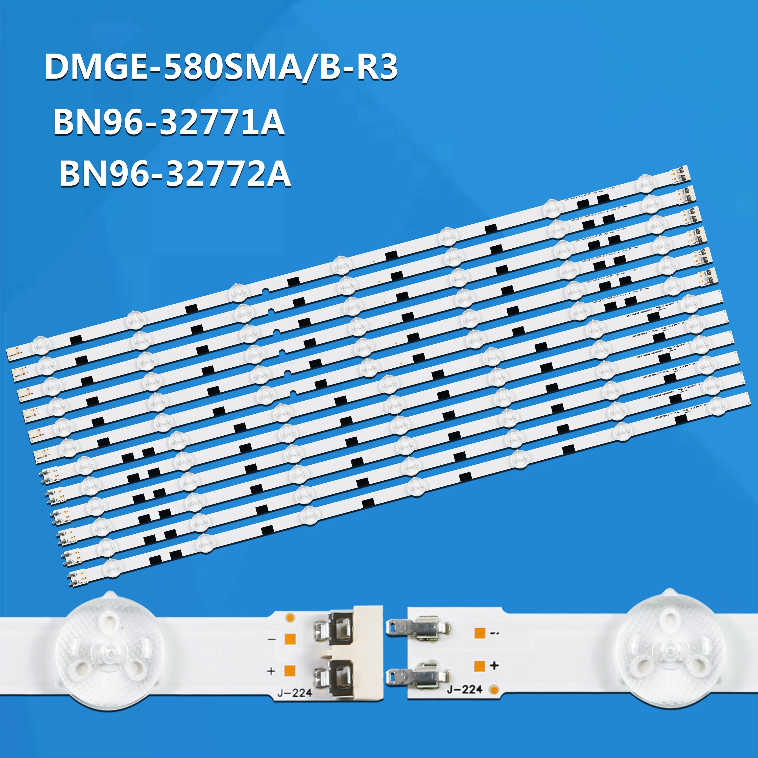 12 ピース/セット LED バックライト 14 ランプ 58 インチテレビ UA58H5288 2014SVS58 LM41-00091F LM41-00091G UE58J5200 BN96-32771A BN96-32772A