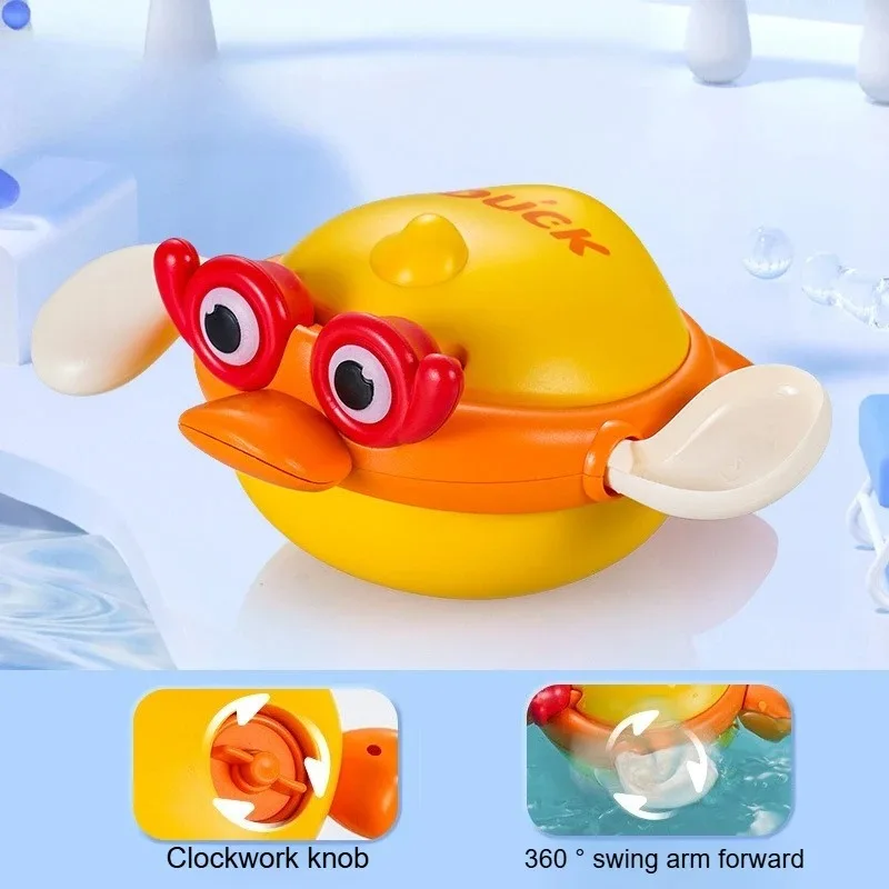 Jouets de bain pour bébé, jeux d'eau de salle de bain, canards jaunes mignons, partenaires de bain pour bébé, éducation précoce et Puzzle, jouet d'interaction Parent-enfant