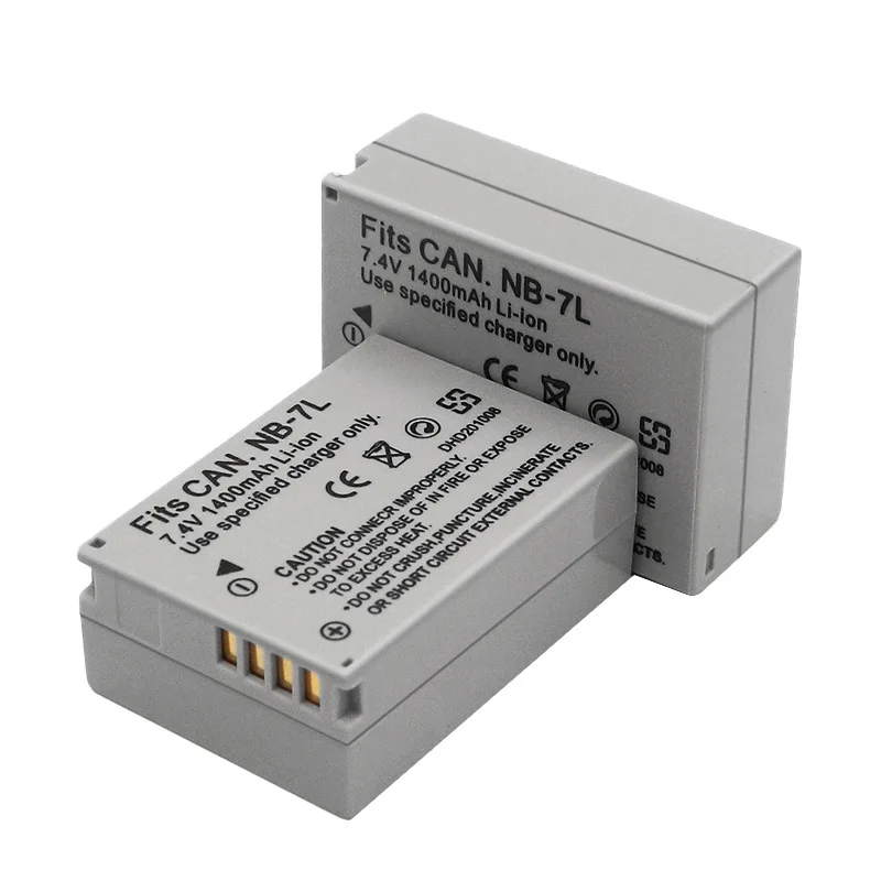 

1400mAh NB-7L NB 7L Rechargeable Li-ion Battery 7.4V for Canon PowerShot G10 G11 G12 D10 SX30IS SX3 SX30 IS Canon Camera