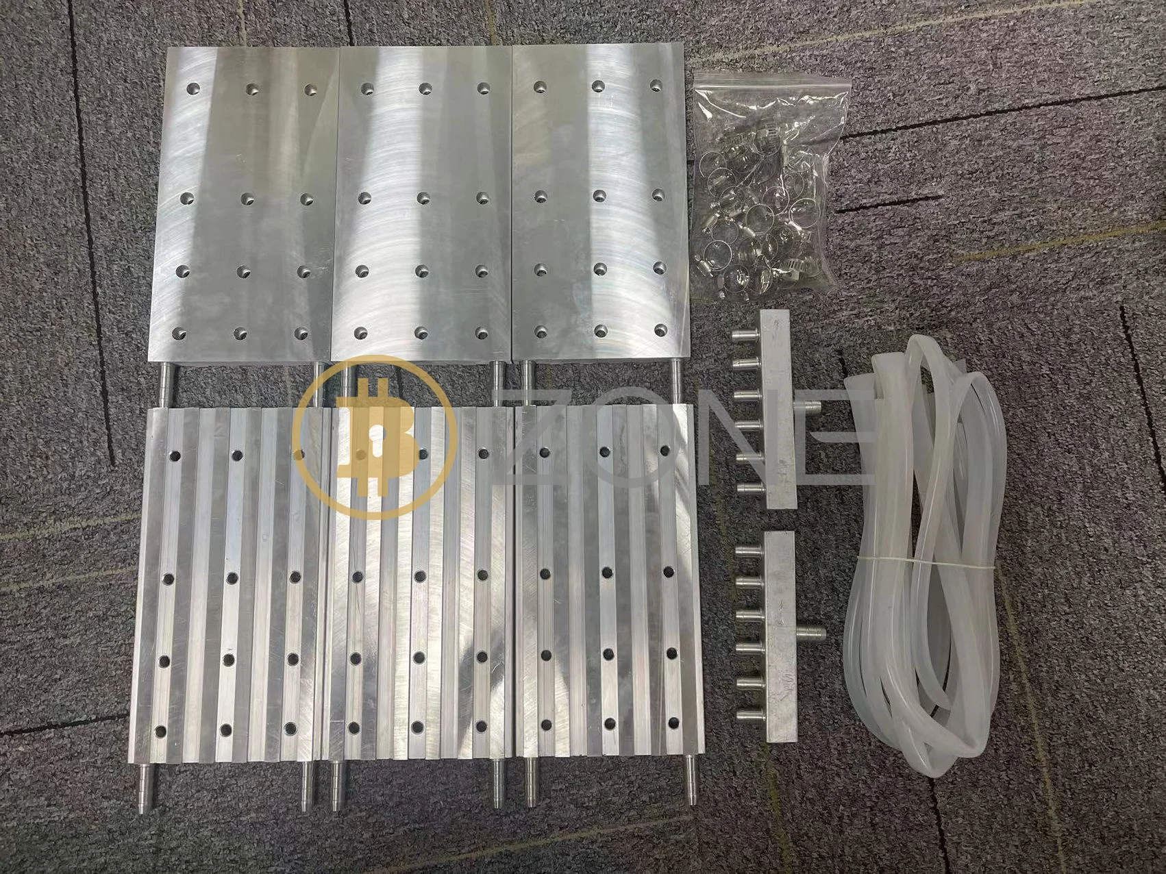 Imagem -04 - Antminer-water Hydro Cooling Plate Kit Tudo-em-um Alumínio Líquido Arrefecido Dissipadores de Placa S19 S19pro T19 S19j em Estoque