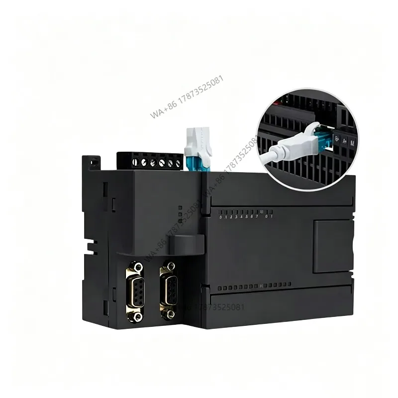 CPU224XP-R-ETH PLC Compatible 200 Controller with 14DI 10DO 2AI 1AO Ethernet 220VAC Input Output Interface for Automation