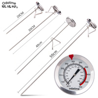 Odatime Stainless Steel Kitchen Food Probe Thermometer Meat Water Coffee Milk Oil BBQ Oven Thermometers Household Cooking Tools