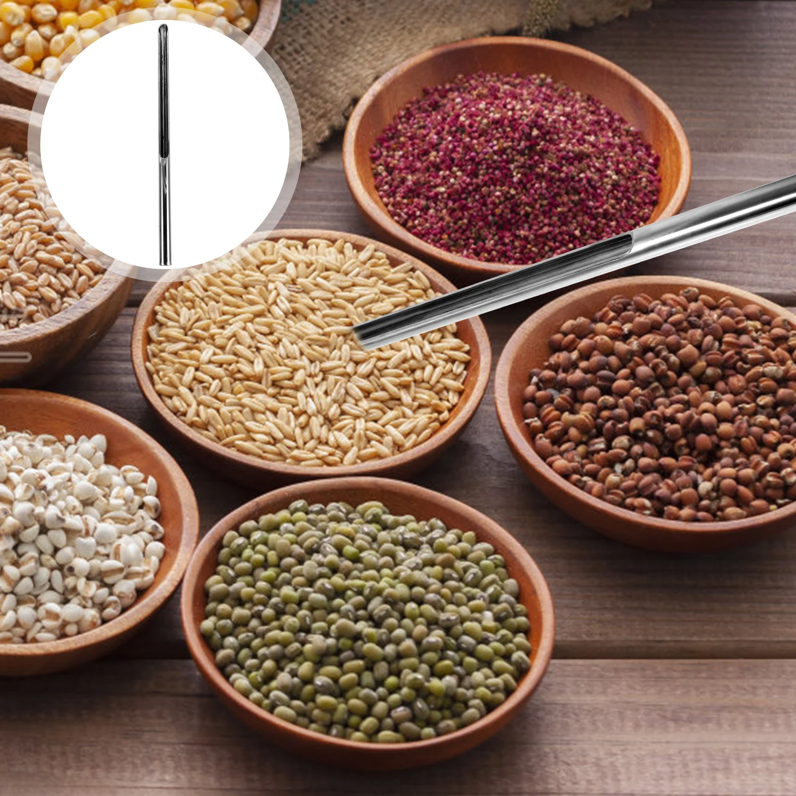 

Stainless Steel Sampler for Experiment Wheat Corn Grain Probe Metal Grains Powder