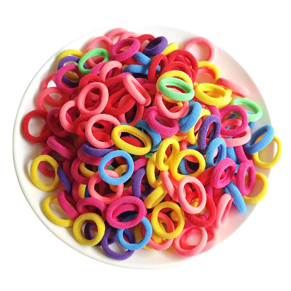 100pieces/Set Pet Elastic Hair Band Cute Dog Grooming Hair Accessories Diameter 0.87inch Colorful Puppy Rubber Band Pet Supplies