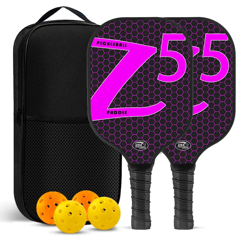 

Pickleball Paddles Set-Graphite Glass Fiber Usapa Approved Lightweight Racquets Set Indoor and Outdoor Exercise pickleball