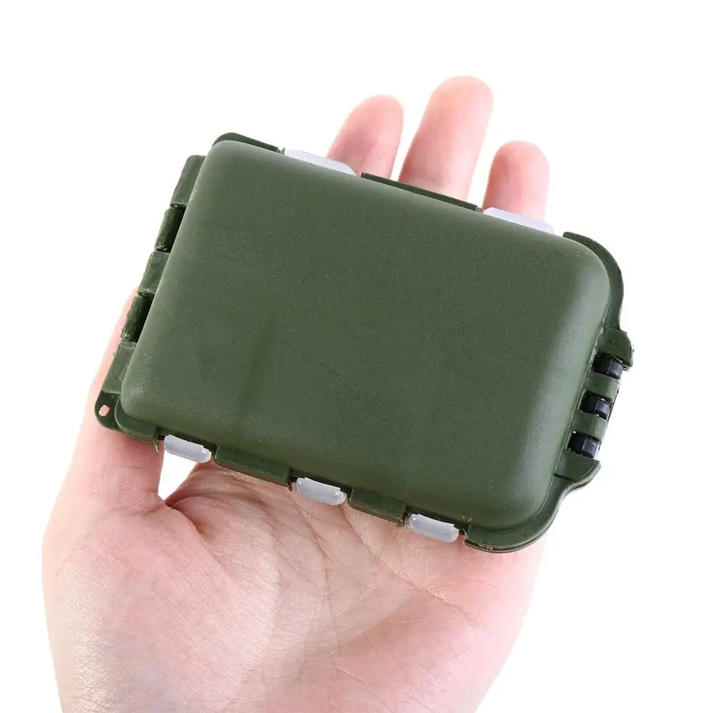 10 مقصورة أداة صندوق الطعم الصيد ملعقة المنظم حقيبة للتخزين الصغيرة حاوية صندوق معالجة الصيد صندوق الصيد