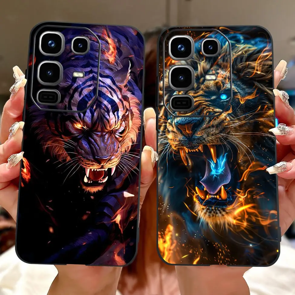 Infinix Note 50 4G Case X6858 Cute Cat Luxury Fashion Flowers Cool Painted Back Cover Inifnix Note 50 Phone Case Bumper