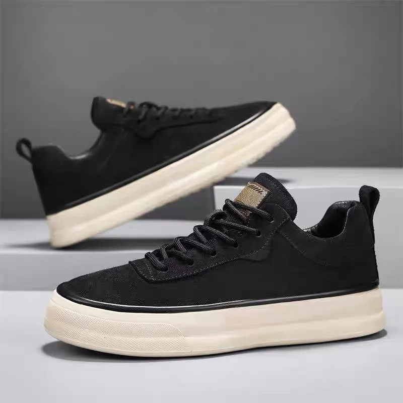 Men's Casual Shoes Luxury Suede Sneakers Platform Vulcanized Shoes Comfortable Sport Running Shoe Skateboard Shoes for Men Tenis - view 4